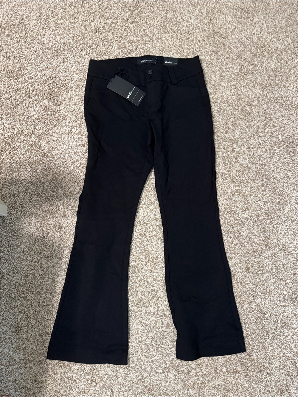 Studio Black Bootcut Pants — Sleek Flared Silhouette